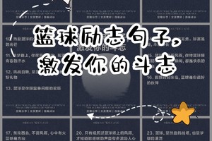 篮球训练激励标语图片